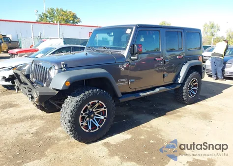 2016 Jeep Wrangler Unlimited Sport from USA, damaged, VIN 1C4BJWDG4GL265402